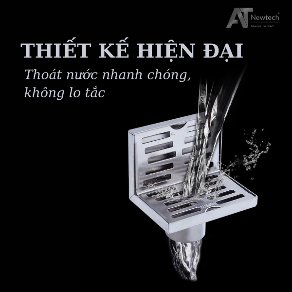 phễu thu nước vách tường