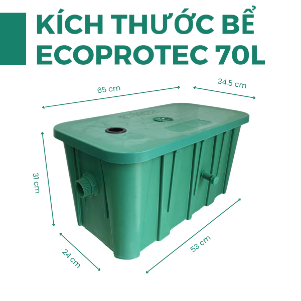 Bể tách dầu mỡ 70L