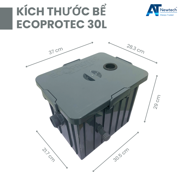 Bể tách dầu mỡ gia đình 30L