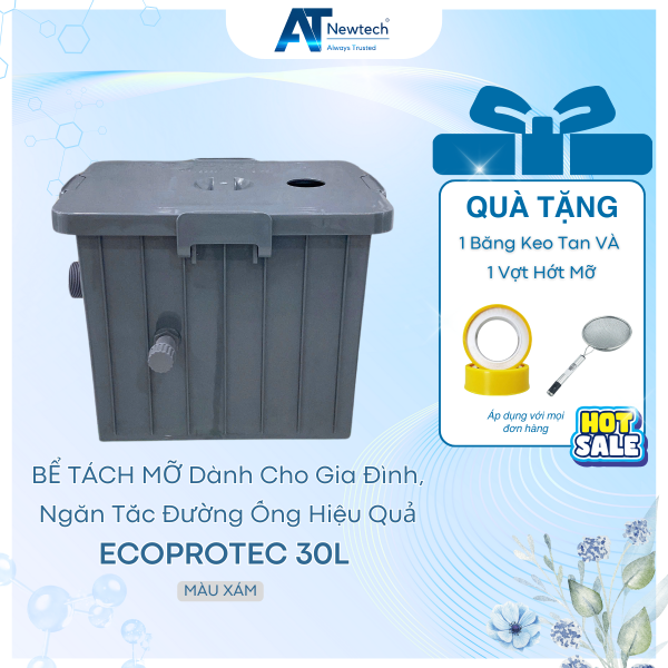 Bể tách dầu mỡ gia đình 30L