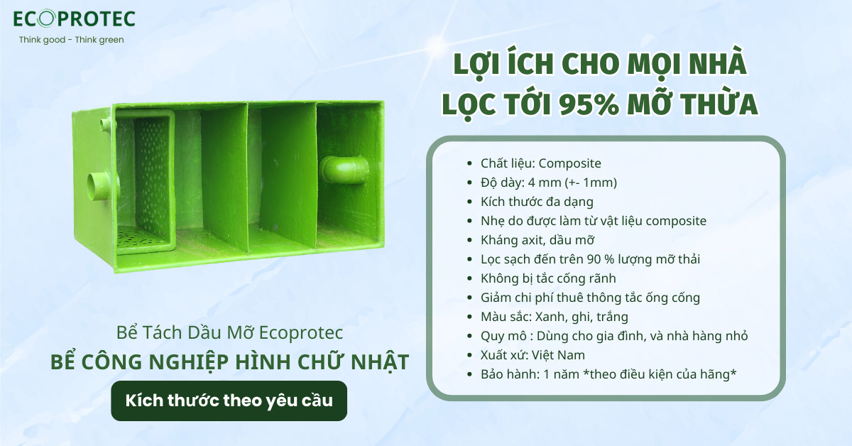 Bể tách mỡ Ecoprotec